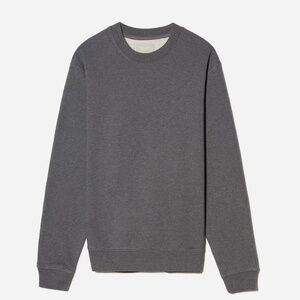 Everlane The Track Crewneck Sweatshirt Organic Cotton Dark Gray Size Small NWT